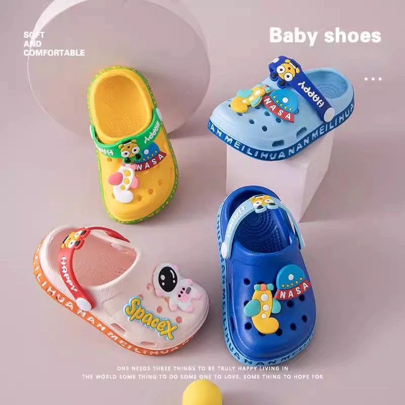 

EVA Ultra-Light Boys & Girls Infant Non-Slip Soft-Sole Clog Shoes Children's Open-Toe Sandals Indoor Anti-Collision Slippers