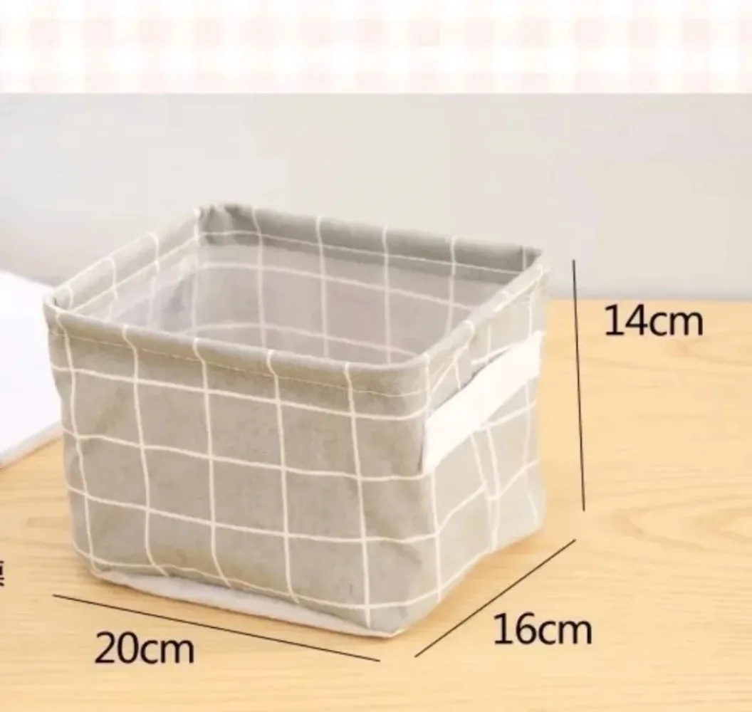 Cotton Linen Storage Basket Foldable Collapsible Large Capacity Reusable Fabric Bins for Clothes Quilt Toy Moving Home Organizer