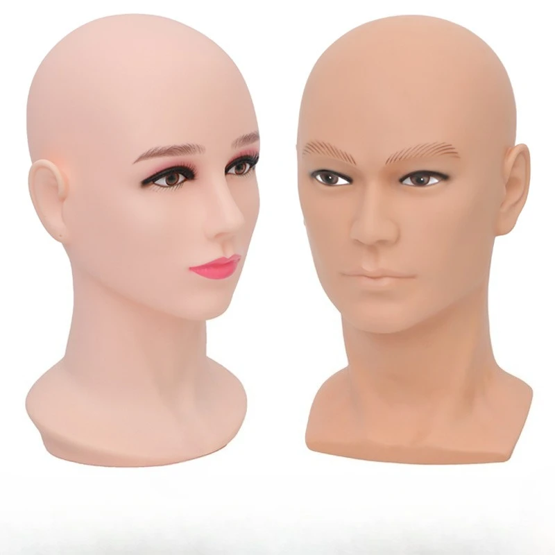

Male Mannequin Head Realistic Wig Display Stand for Hat Scarf Hair Training Model