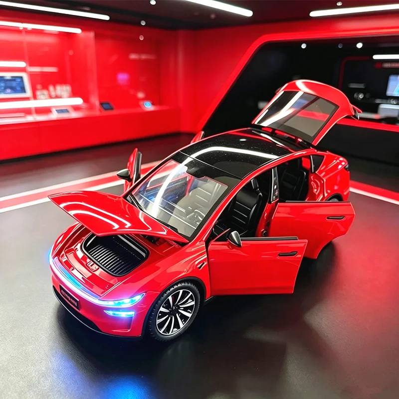 

1:24 Model Y 2026 SUV Alloy Car Model Diecasts Metal new Energy Vehicles Car Model High Simulation Sound and Light Kids Toy Gift