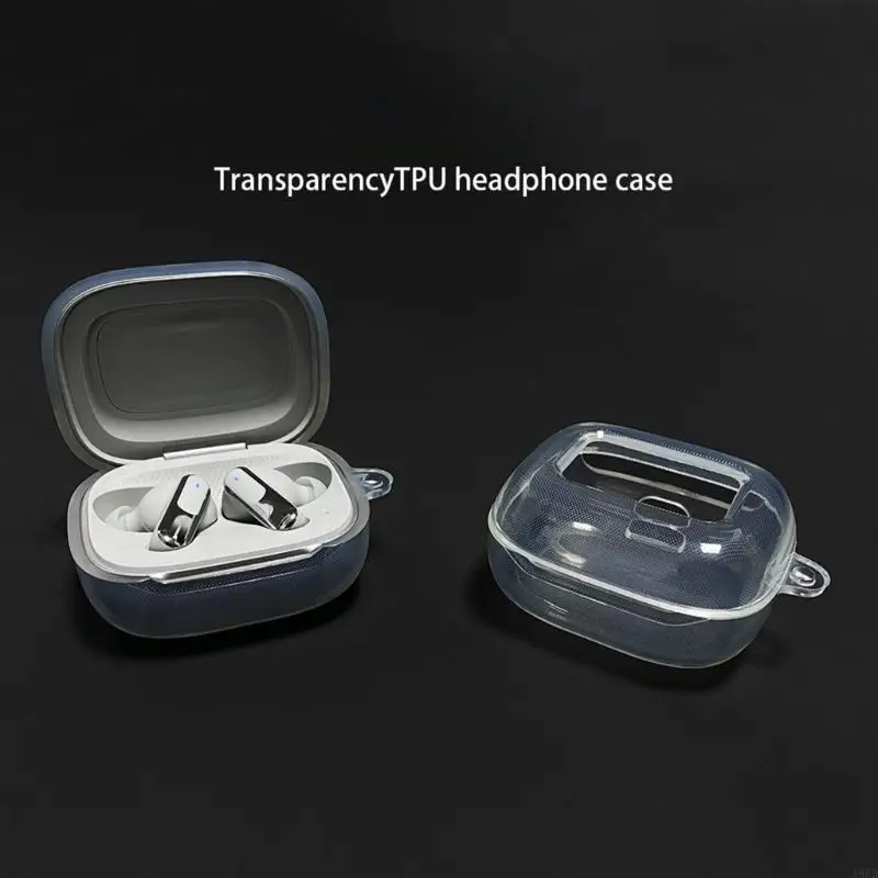 

A9BD Clear Earphone Case Earbud Storage Bag Clear Earbud Case Flexible Shockproof Cover Comfortable for Live Beam 3