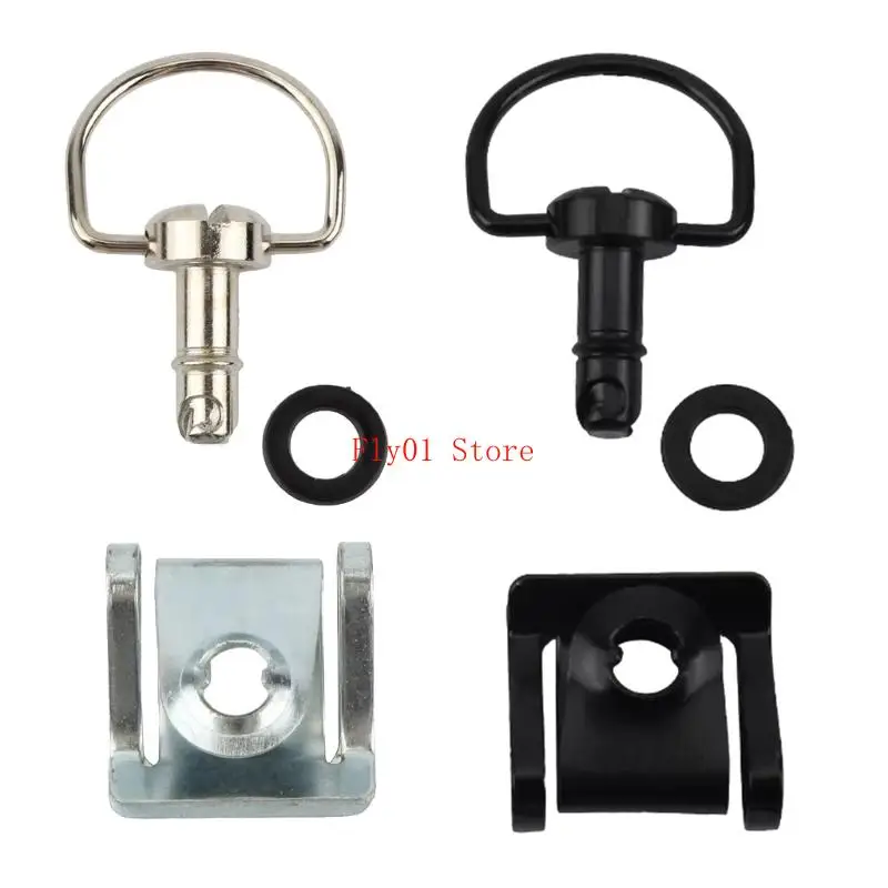 Corrosion Resistant Motorcycle Fairing Screws 1/4 D Rings Quick Release Fastener