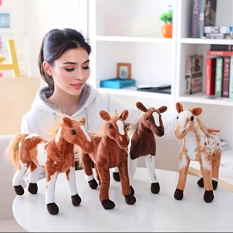 Simulation Horse doll, Plush Toys, Sofa Living Room Halloween, Christmas, Carnival, Easter Moving Gifts