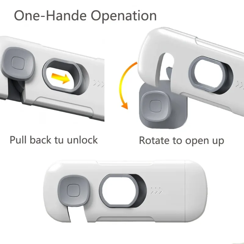 Freezer Door 5Pcs Child Cabinet Safety Lock Home Refrigerator Toddler Kids Lock Fridge Catch Lock For Baby Safety Child Lock