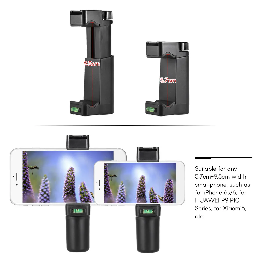Ручной держатель-клипса с холодным башмаком, мини-штатив, подставки для мобильных телефонов iPhone, Samsung, Xiaomi, Huawei