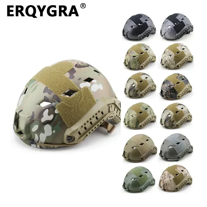 ERQYGRA Tactical Fast Sports Helmet Standard Version-BJ Type-Rhombic Airsoft Safety High Quality Paintball CS Wargame Protective