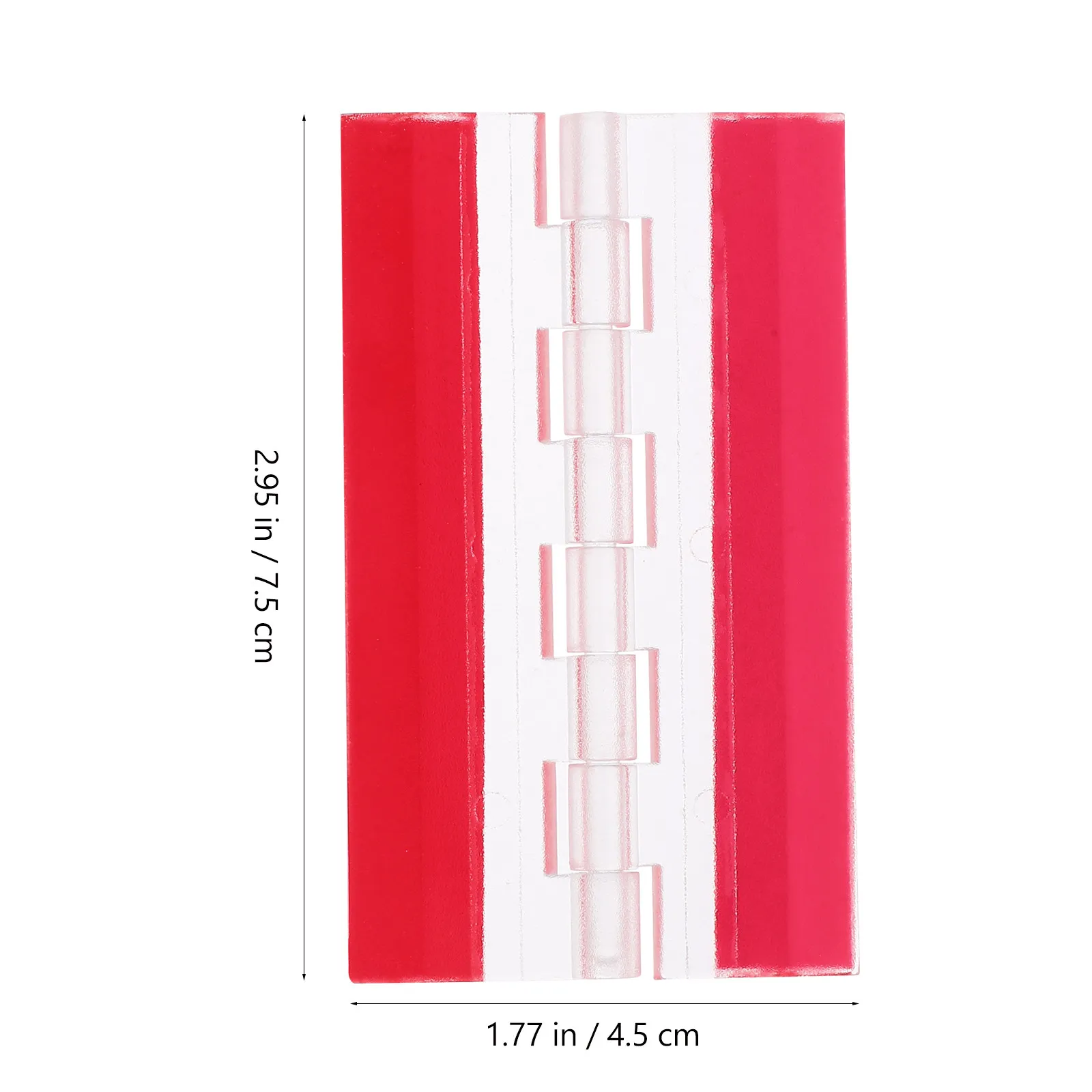 4Pcs Transparent Self-Adhesive Hinges Strong Bond Clear Continuous Folding Hinges for Cabinet Doors Drawers DIY Furniture Crafts