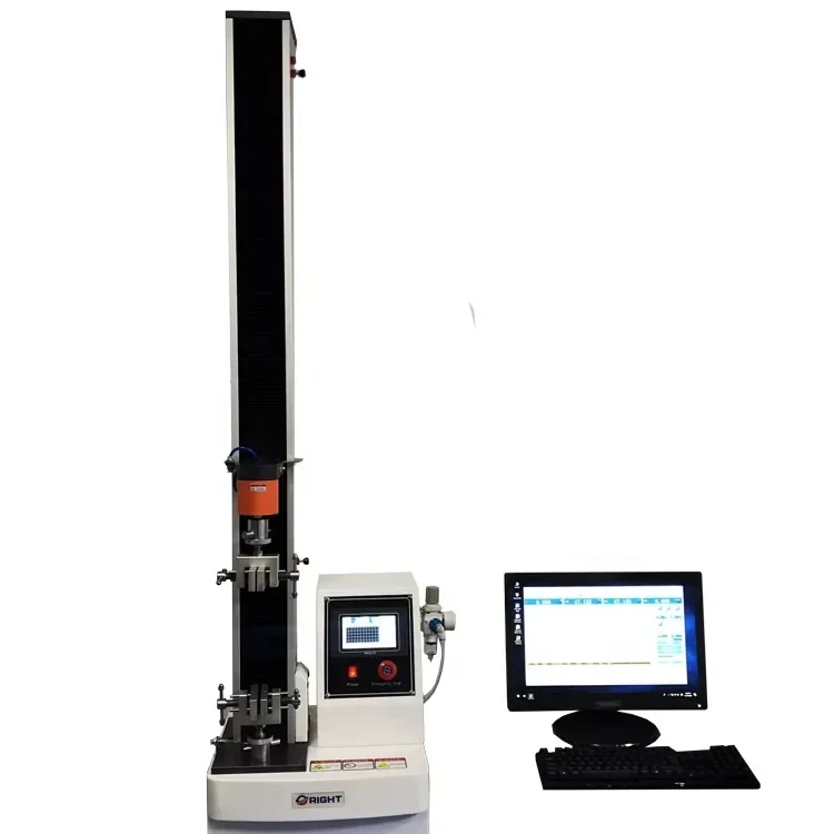 Universal Textile Strength Servo Control Computer Controlling Single Column Compression 1kN Tensile Testing Machine