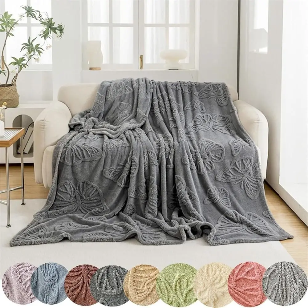 

New Double Sided Cooling Blanket Skin-Friendly Cold Effect Conditioning Quilt Breathable 3D Butterfly Jacquard Cooler Quilt