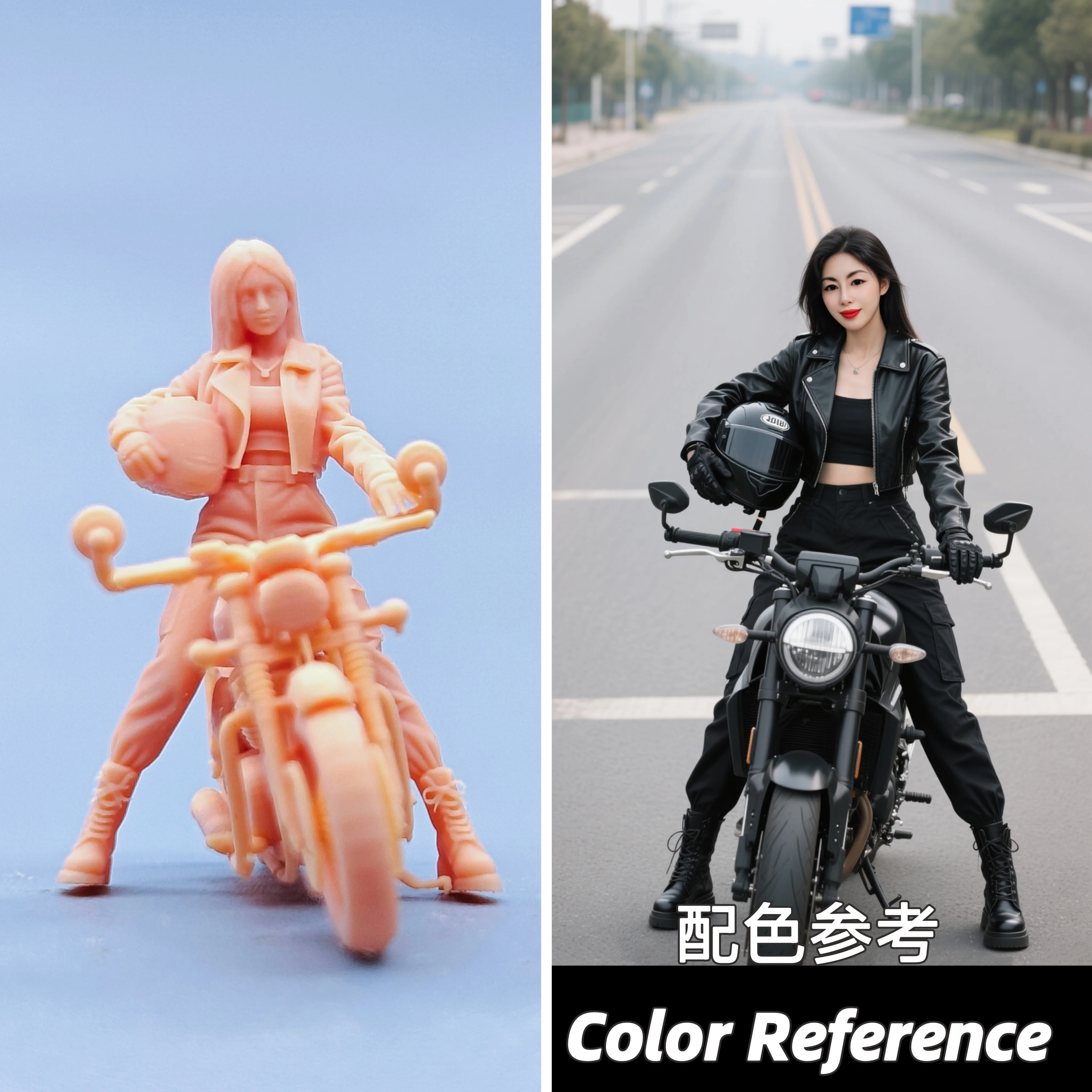 �y�Z�[�����z1/64 1/43 �t�B�M���A �X�P�[�����f�� ������ ���� �w�����b�g�����Ԃ����o�C�N�ɏ�� �����F �~�j�`���A �W�I���} ��`�� D616