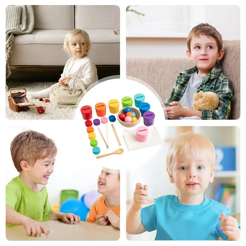 Toddler Color Learning Shape Matching Game For Toddler Counting Learning And Educational Toys Fine Motor Skills Toys Ball Game