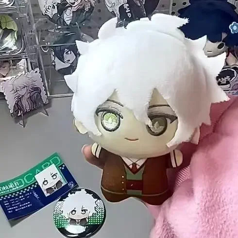 10 Cm Gevulde Pluche Leuke Nagito Komaeda Anime Spel Pop Zeester Pluche Pop Zeester Lichaam Hanger Cosplay Anime Sleutelhanger speelgoed