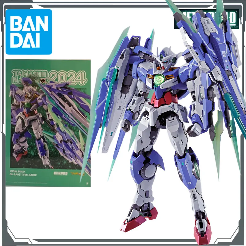 バンダイオリジナルメタルビルドシリーズ GNT-0000/FS 00 ガンダム Qan(T) フルセイバーアニメフィギュア組立モデルおもちゃグッズモデル