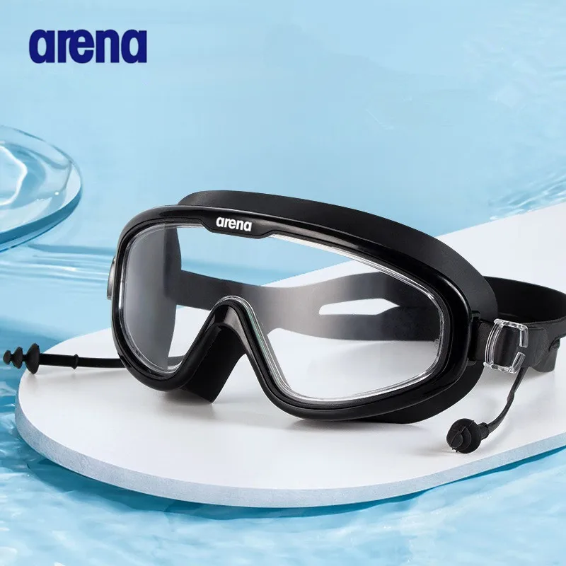 Arm 25Adult electroplated large frame swimming goggles/anti-fog and anti-ultraviolet/safety optical lenses/swimming accessories