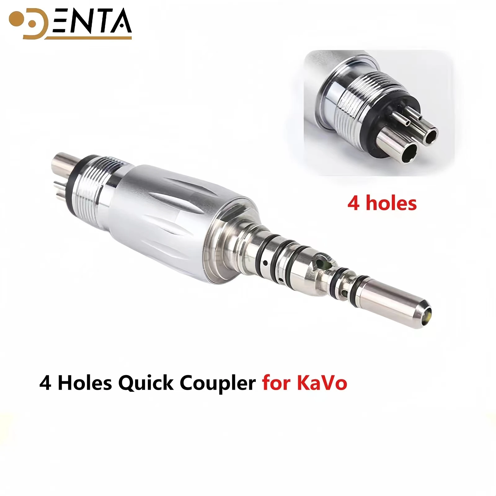 Conector de acoplamiento rápido de 4 orificios compatible con piezas de mano dentales de alta velocidad Kavo, conector de acoplamiento rápido, herramientas de dentista