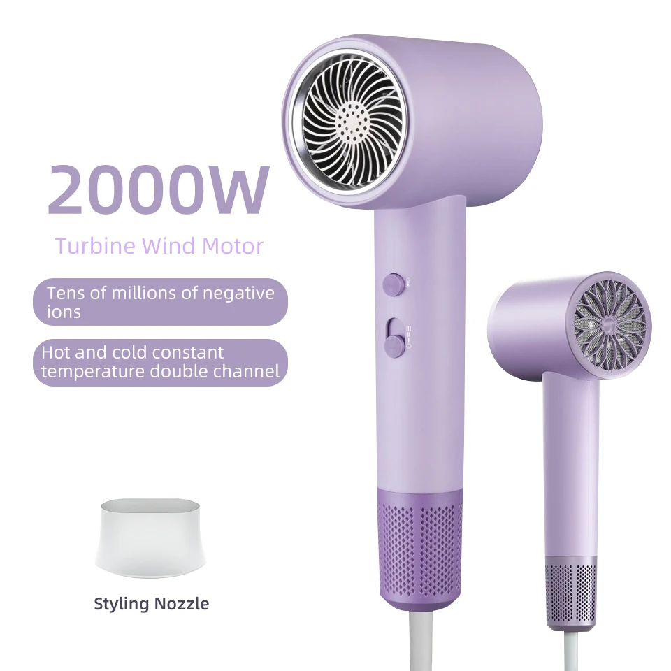 

High-Speed Hair Dryer High-Power Negative Ion Ultra Silent Recommended Professional Hair Dryer For Home Hair Salons Quick Drying