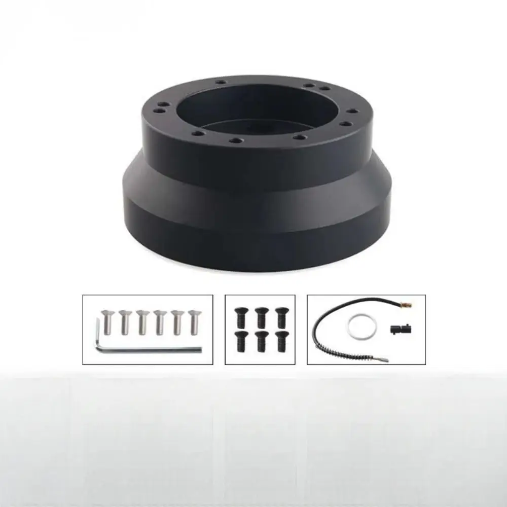 

Steering Wheel Hub Adapter 5 & 6 Hole Billet Aluminum Short Hub Kit Compatible with Chevrolet Chevy GM Universal Fit Racing Car