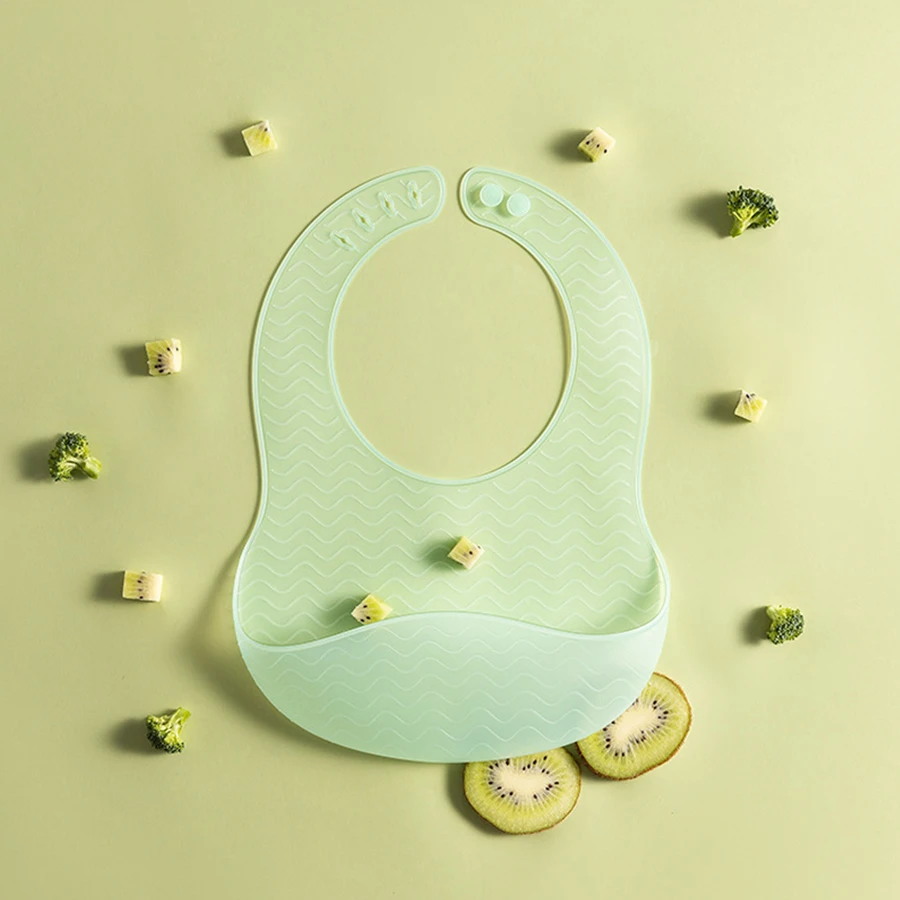 1 قطعة مريلة جيلي من السيليكون خفيفة الوزن للغاية وواسعة الكتف ومقاومة للماء وطول قابل للتعديل ومريلة أدوات مائدة للأطفال #4