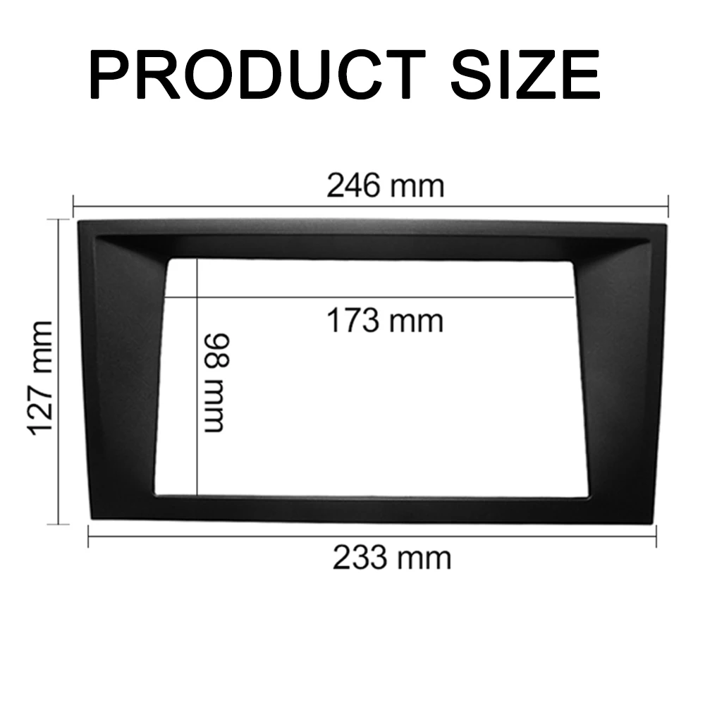 Double 2 Din Fascia For FORD Mondeo 2002-2006 CD Facia Stereo Player Panel Dash Mount Install Trim Kit Refit Frame Bezel