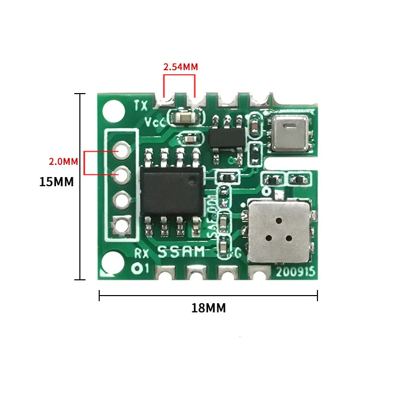 YYS 3 in1mems sensore di fumo di qualità dell\'aria modulo sensore di Gas VOC con temperatura e umidità uscita UART 3.3V SSAM01