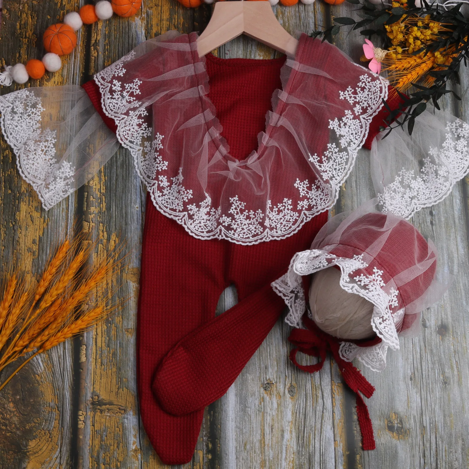 Baby Outfit Newborn Photography Props Romper Jumpsuit Christmas Photography Clothing Studio Shoots Accessories