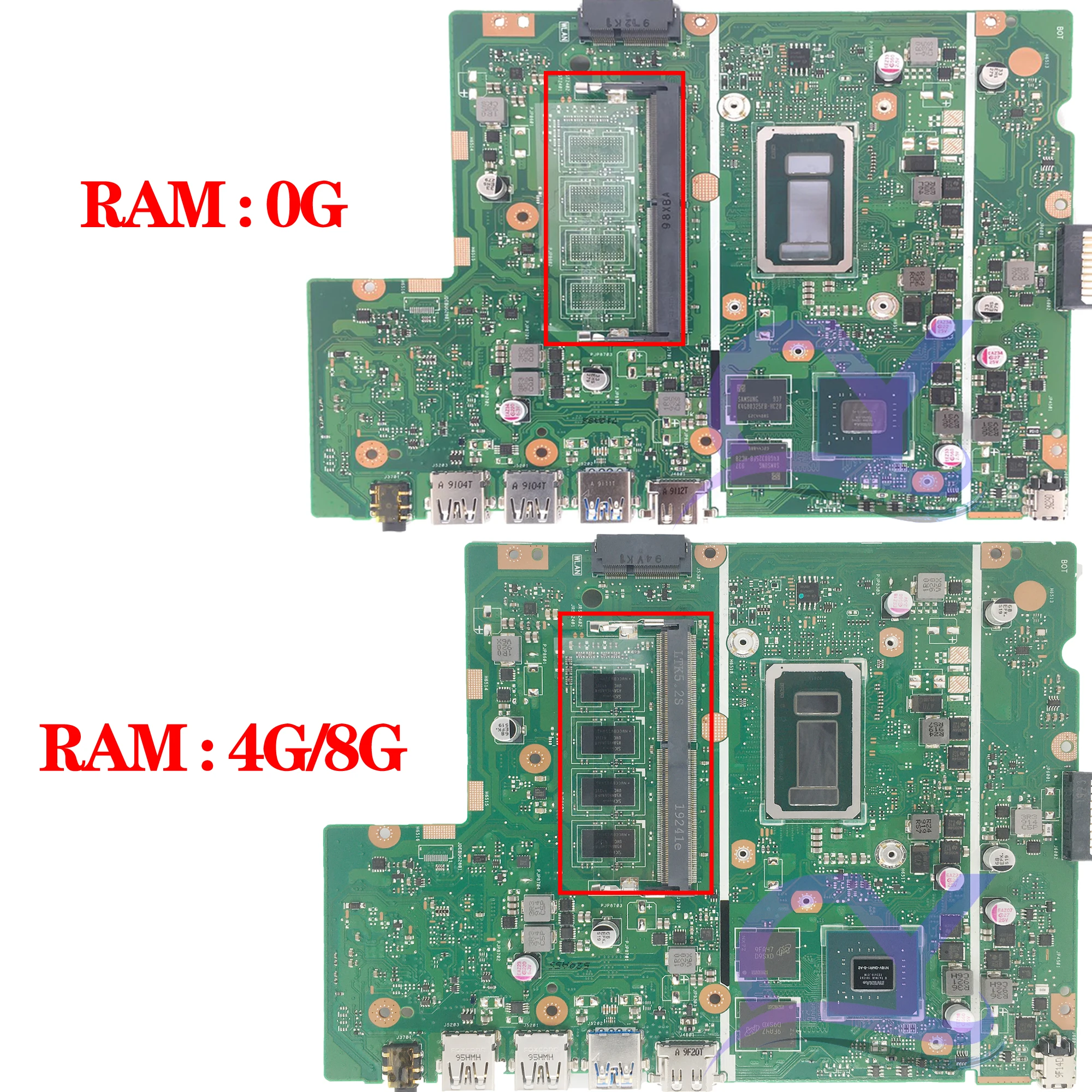 Imagem -04 - Placa-mãe Portátil para Asus X540ub X540uv X500u X543u R540u Mainboard com i3 i5 I76th 7ª 8ª Geração 0g 4g Ram 100 de Trabalho