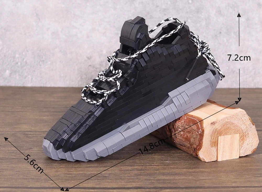 Neue DIY Sport Basketball Schuhe Bausteine Anime Turnschuhe Jungen Mädchen Spielzeug Auktion Modell Montage Block Ziegel Kinder Spielzeug Geschenke – Detail 14