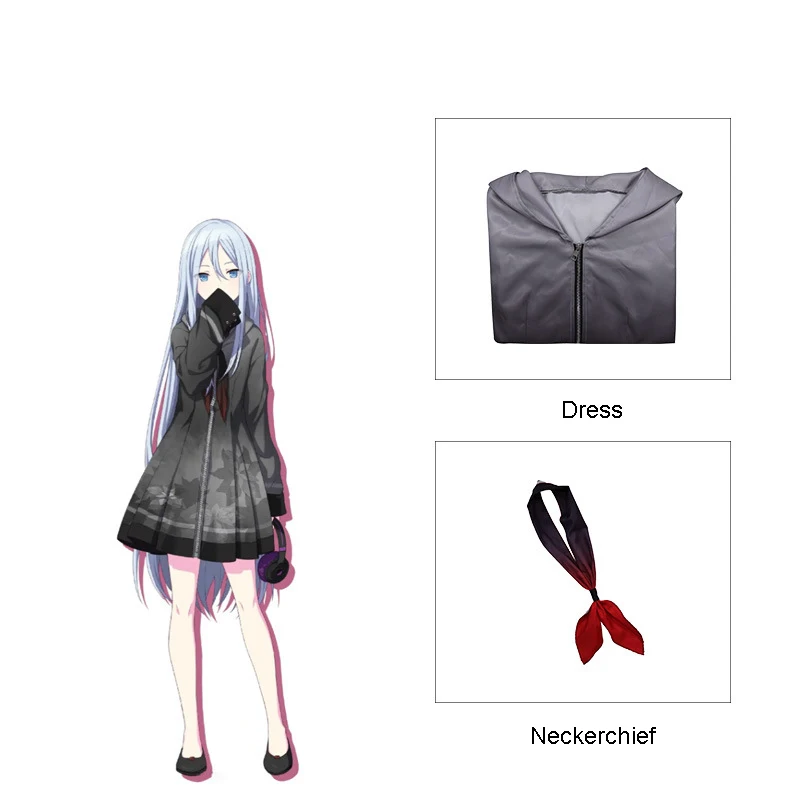 Projekt Sekai bunte Bühne Yoisaki Kanade Cosplay Kostüm Kleid niedlichen Mädchen Anime Uniform Zubehör Halloween Karneval Set