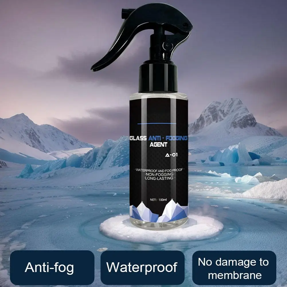 Car Anti-fog Spray Glass Antifog Coating Agent Defogger Auto Windows Screens Mirror Windshield Anti Fog Spray Defogger