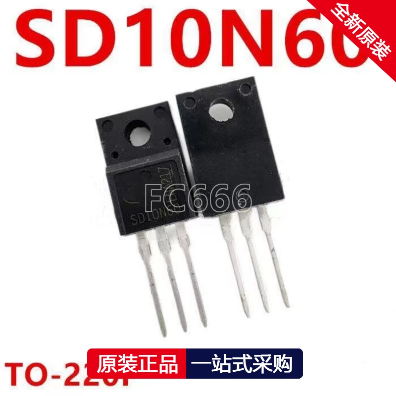 1PCS SD10N60 TO-220F 600V 10A Field effect power transistor