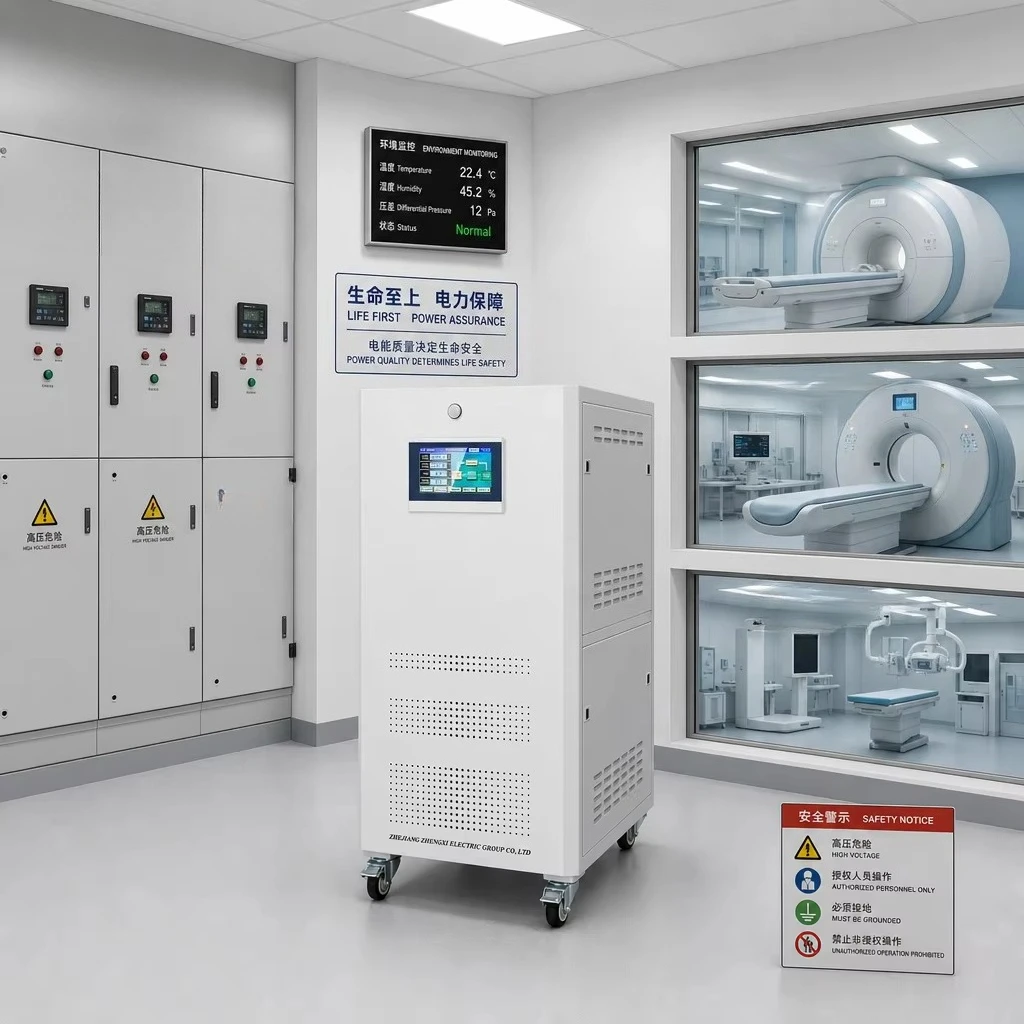 Three Phase Thyristor Voltage Regulator 380V SCR Static High Precision Stabilizer 30KVA 50KVA for Medical Hospital Equipment