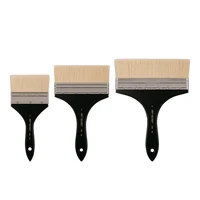 Artsecret-pincel multiusos No.3530, cerdas de pelo, mango negro acrílico, virola de latón, suministros de pintura artística, herramienta de artista