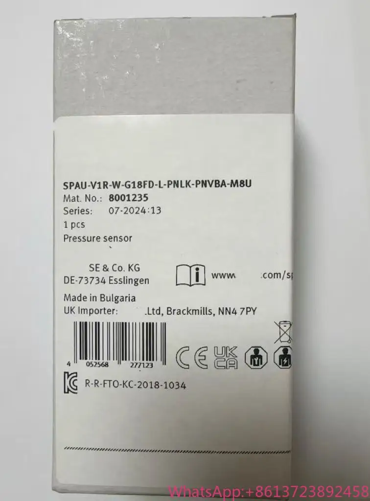 

Brand New SPAU-V1R-W-G18FD-L-PNLK-PNVBA-M8U 8001235