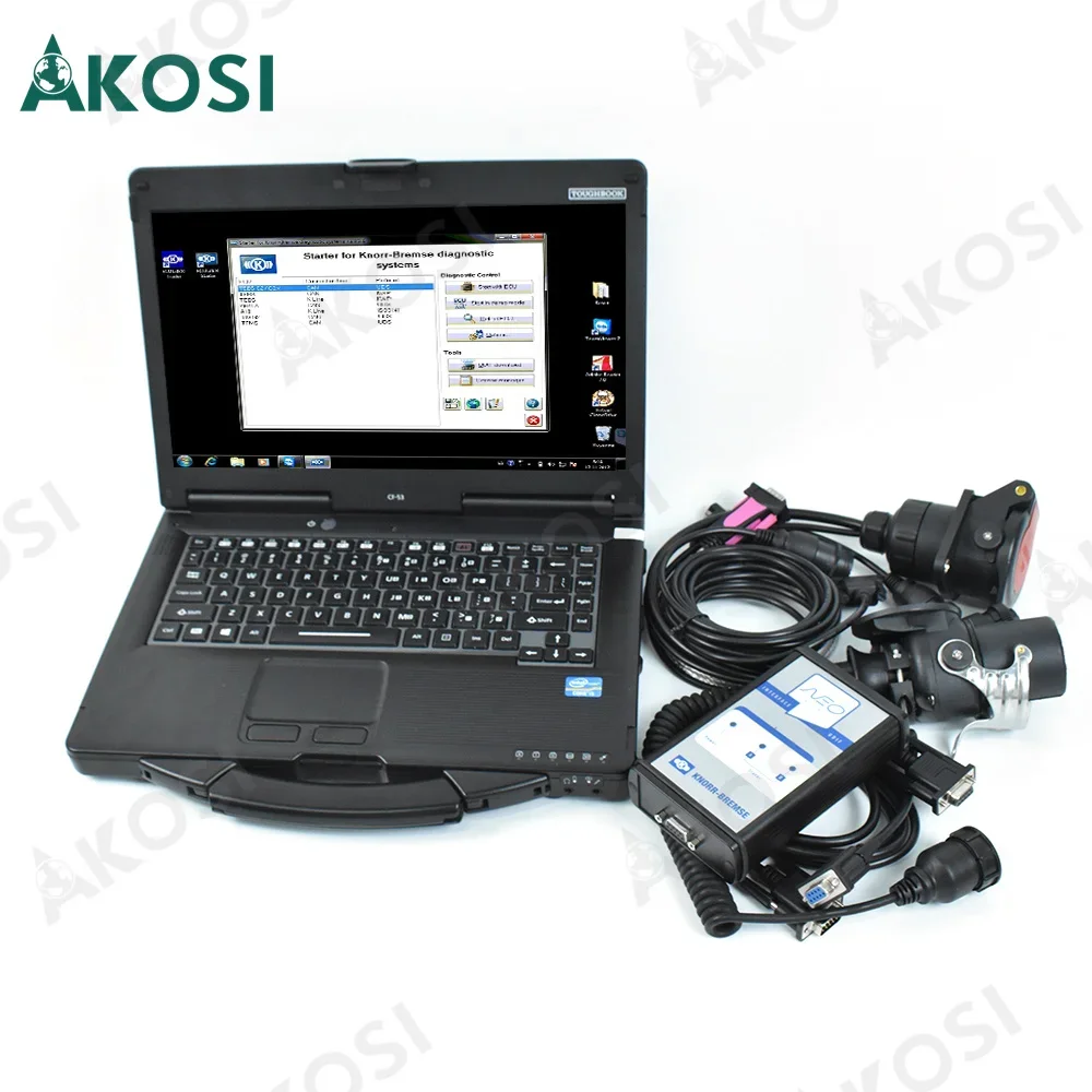 

New Truck Trailer Brake Diagnostic Tool for KNORR-BREMSE Diagnostic Kit Knorr NEO UDIF Interface+CF53 laptop