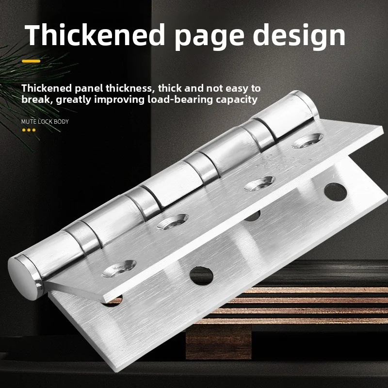 

Бесшумная петля для двери шкафа, окна, нержавеющая сталь, тихий гладкий подшипник