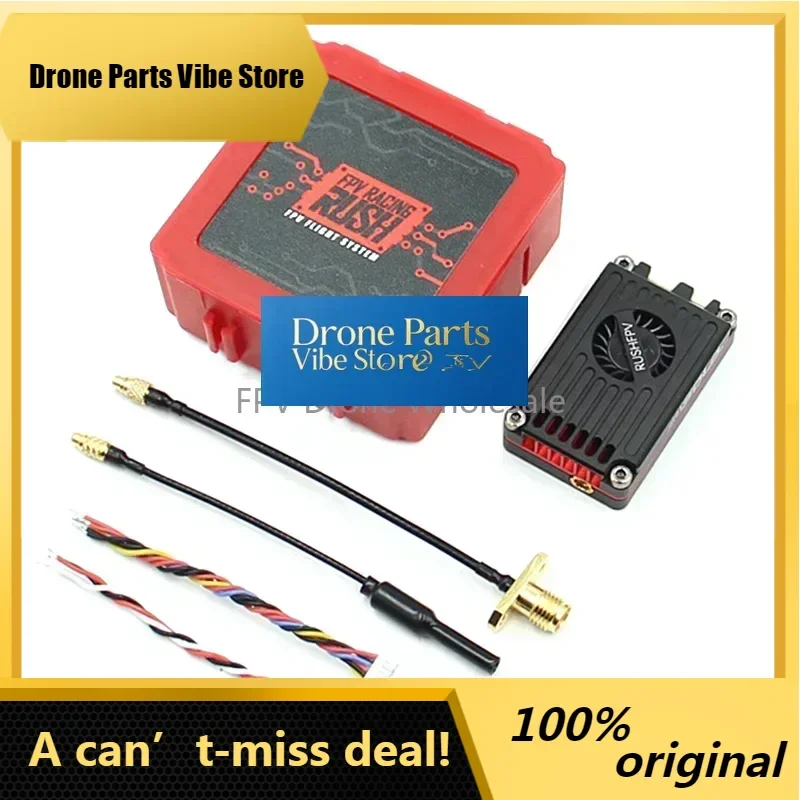 DronePRUSH TANK MAX SOLO 5.8GHz 2.5W High Power 48CH VTX Video Transmitter With CNC Shell For RC FPV Long Range Fixed-wing Drone