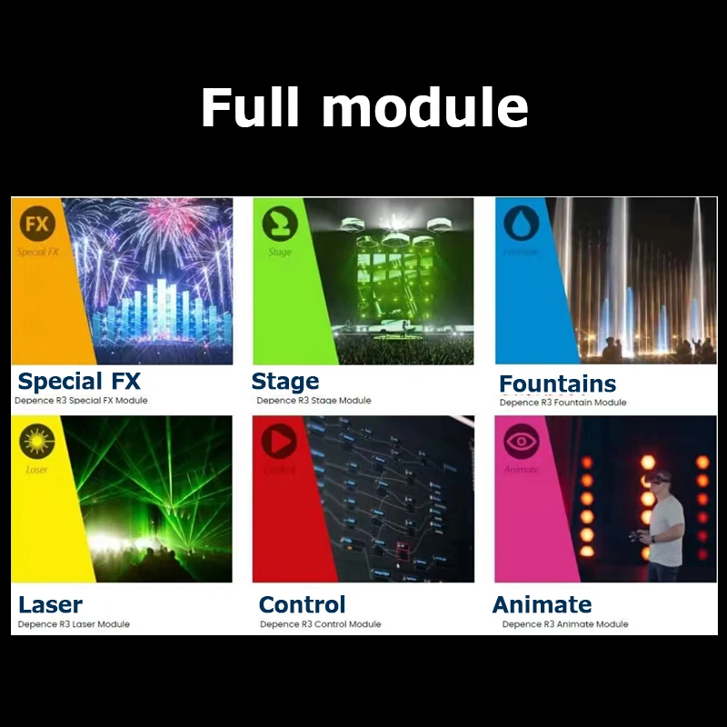 Depence R3 3.2.5 edition 512 artnet stage lights syncronorm Full module Special FX/Stage/Laser/Control/Animate/ fountains dongle