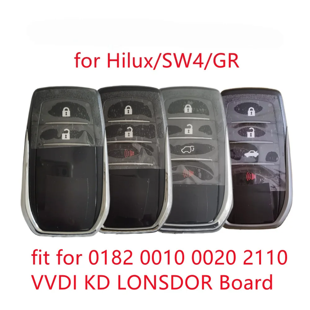 Smart Card Auto Schlüssel Shell Fob Fit Für HILUX SW4 INOVA FORTUNER LandCruiser GR0010 0182 0020 2110 KD/VVDI Bord Schlüssel Fernbedienung Shell – Detail 1