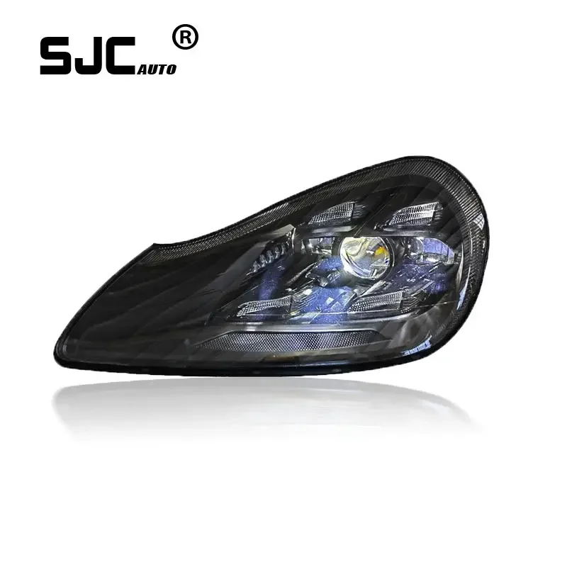 SJC Car Accessories for Porsche Cayenne 2007-2010 LED Headlight Assembly Upgrade Modification Plug and Play Headlight Upgrage