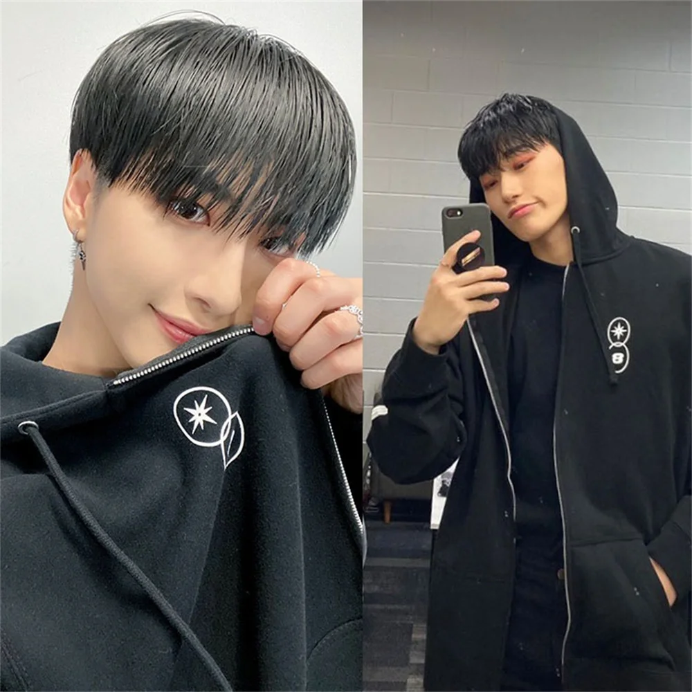 KPOP ATEEZ Tunder Concert Cotton Casual Hoodie The Fellowship Concert Sweater Zip Sweatshirt Jacket HongJoong Couple Clothes