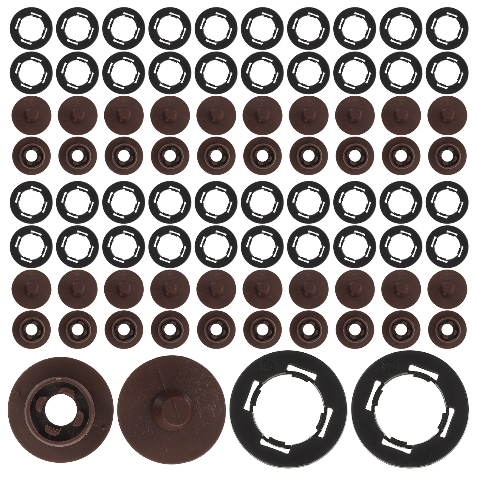 

100Pcs Universal Car Mat Clips Double Layers Clamp Removable Floor Mat Retainer Clip Car Carpet Fixing Holder Carpet Pad Clips