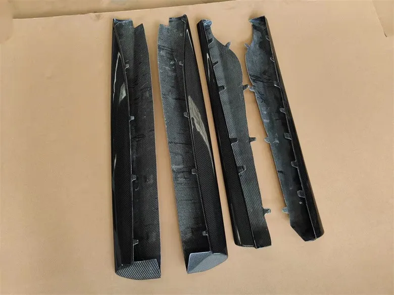 OEM نمط ألياف الكربون طقم الجسم 540C 570S ترقية الجانب الوفير تنورة طويلة الفاصل الجانب تنورة ل ماكلارين أداء محسن