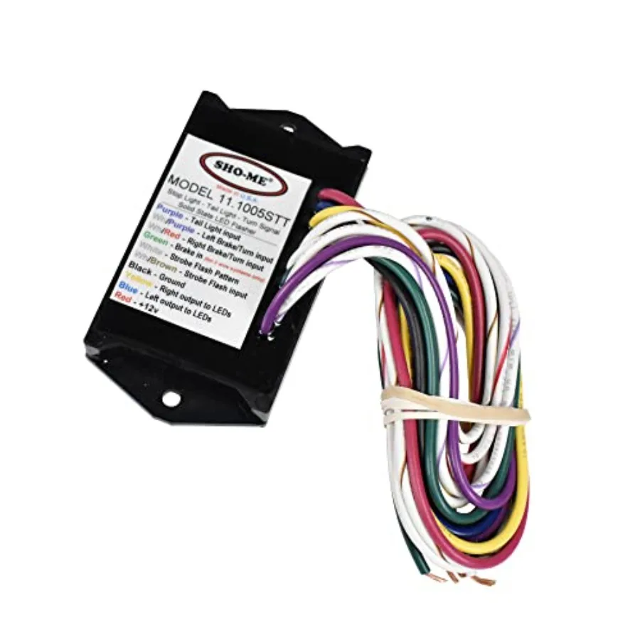 

-2 Products Sho-Me 10 Pattern Brake/Turn/Tail LED Flasher