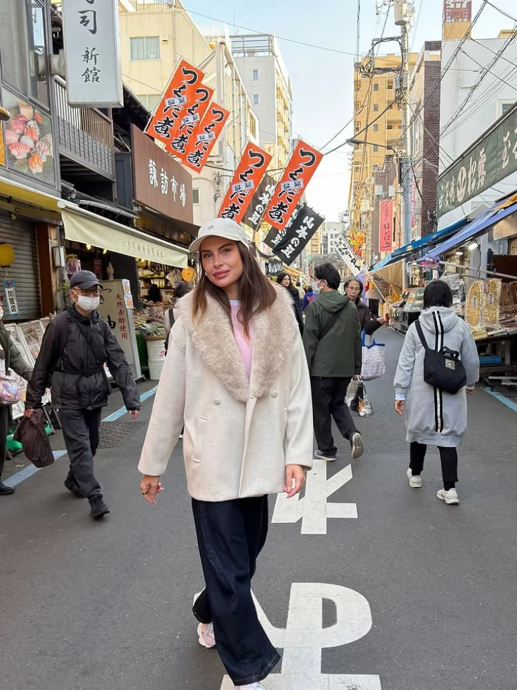 

Повседневное шерстяное лоскутное женское пальто с меховым воротником и лацканами, двубортная женская куртка с длинными рукавами, 2026, весенне-осенние женские пальто