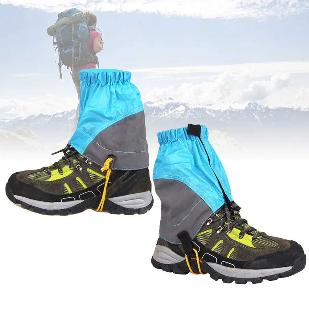 Low Gaiters Adjustable Nylon Gaiters Mountain Climbing Leg Gaiters Outdoor Waterproof Snow Ankle Gaiters Low Shoe Cover X Cm