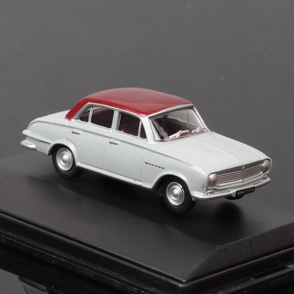 Oxford 1/76 OO Gauge Railway Scale Tiny Vauxhall FB Victor 76FB001 Diecast Car Model Toy Vehicles Red Gull Grey