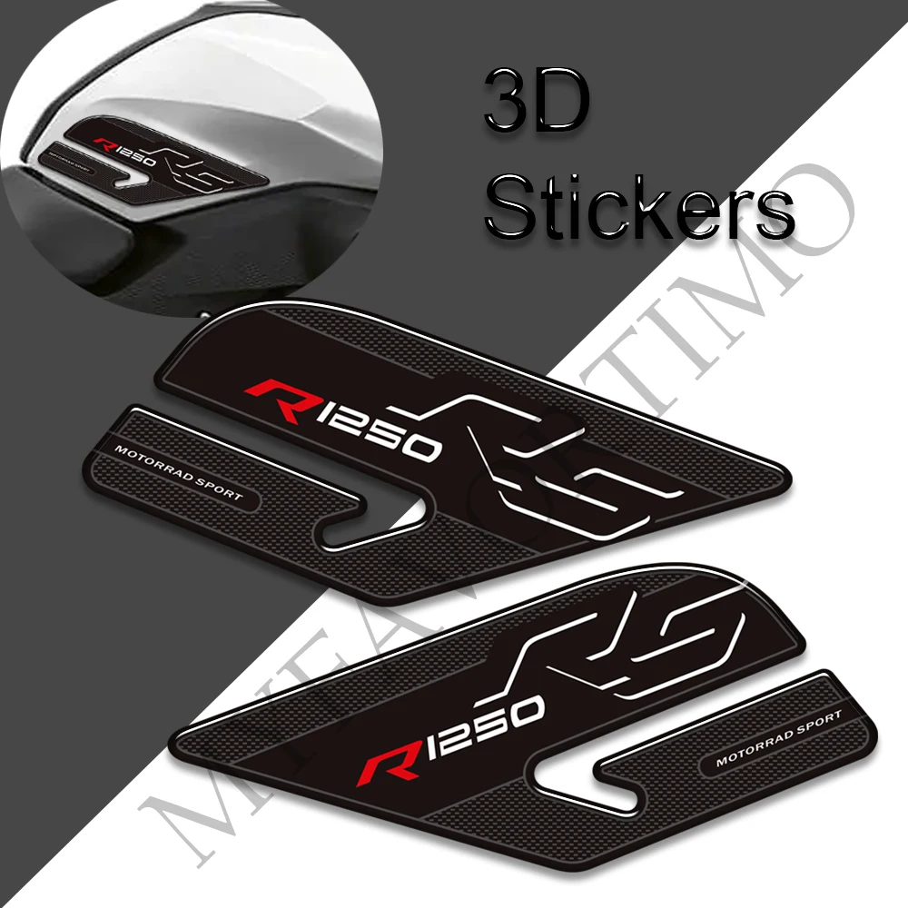 ل BMW R1250RS R 1250 RS R1250 دراجة نارية خزان وسادة واقية ثلاثية الأبعاد هلام الطلاء حماية ملصقات عدة