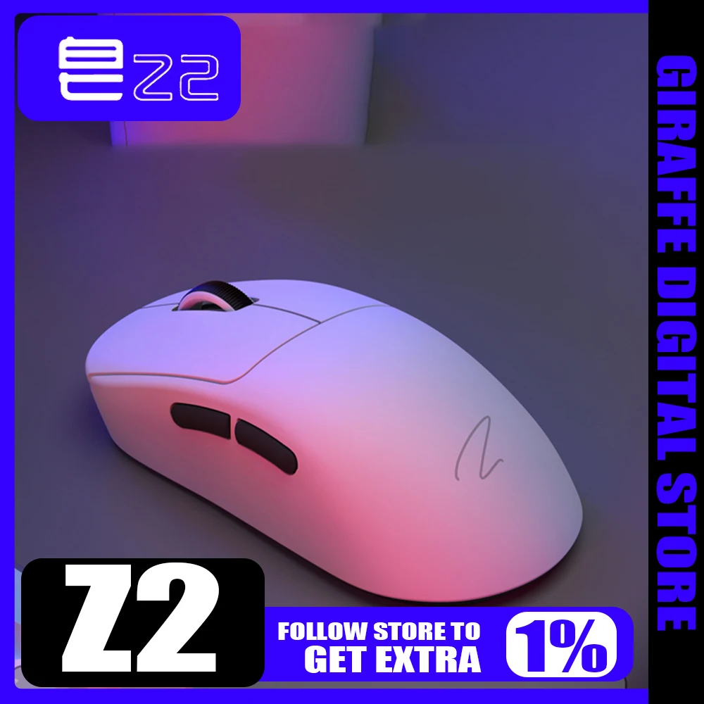 Zaopin Z2 Wireless Mouse PAW3395 4k 26000DPI TTC Tri Mode FPS Low Latency Esports Gaming Mouse Custom Ergonomics PC Gamer Gifts