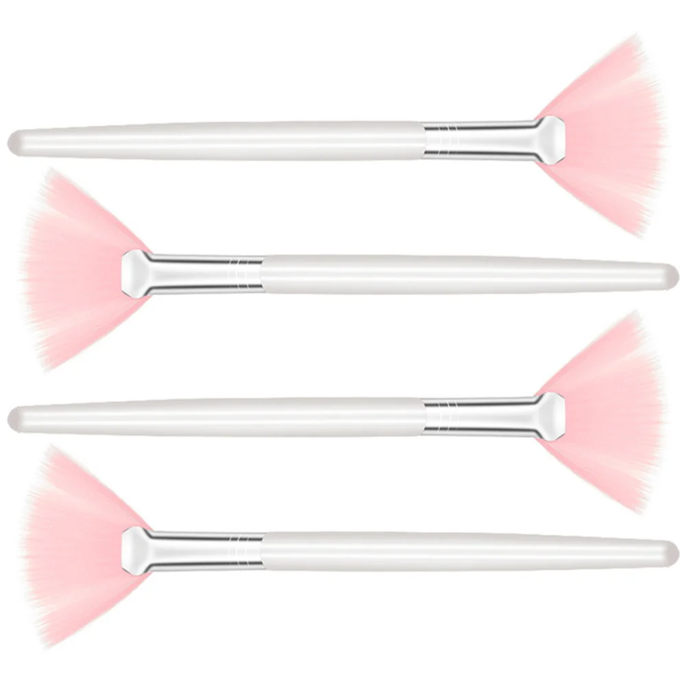 

4 Pcs Makeup Brush Mask Spatula Scrubber Tint Cream Facial Masks Mud Fan Kit Applicator Miss