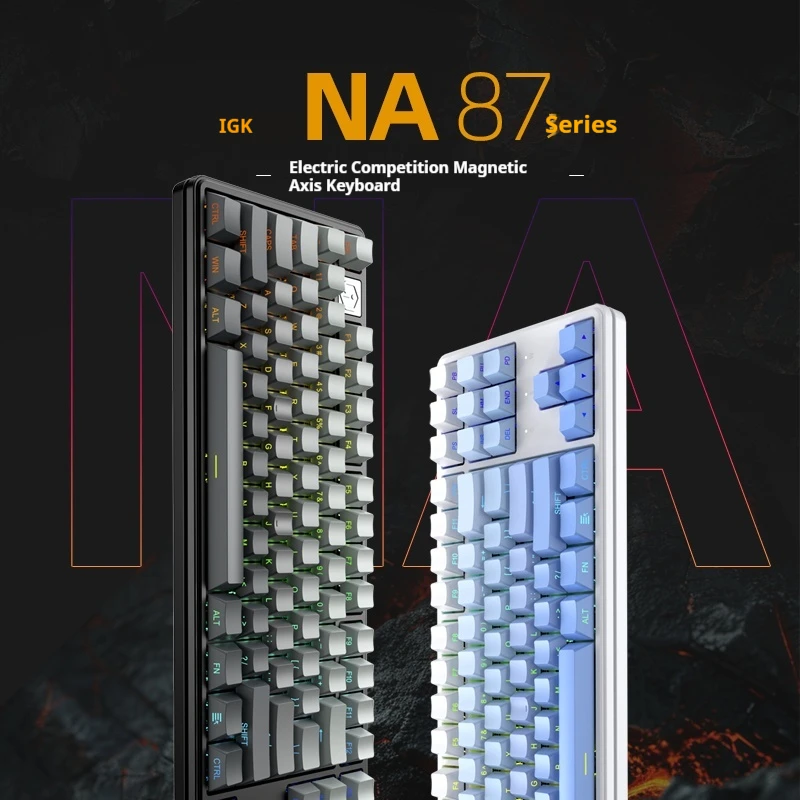 

IROK Na87 Pro Magnetic Axis Mechanical Keyboard 0 Dead Zone Hot Plug Gaming 0.02mmrt Class Socd Keyboard Rainbow Six Gift Diy